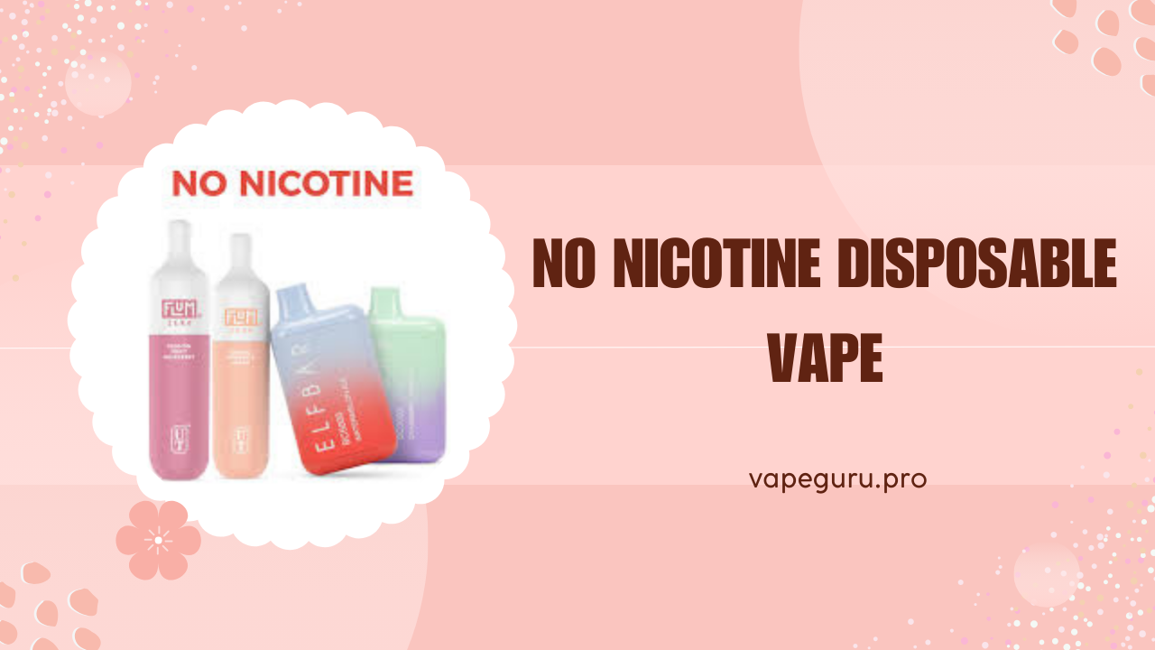 No Nicotine Disposable Vape