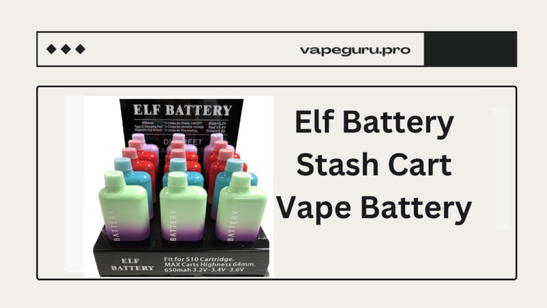 Elf Battery Stash Cart Vape Battery