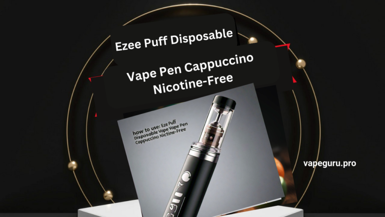 Ezee Puff Disposable Vape Pen Cappuccino Nicotine-Free